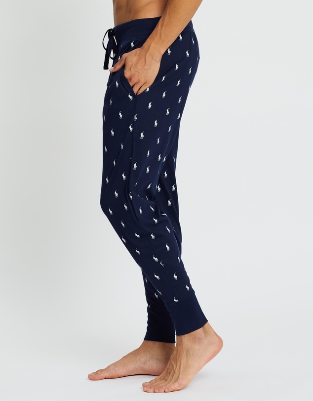 Polo Ralph Lauren - Allover Pony Cotton Jersey Sleep Jogger