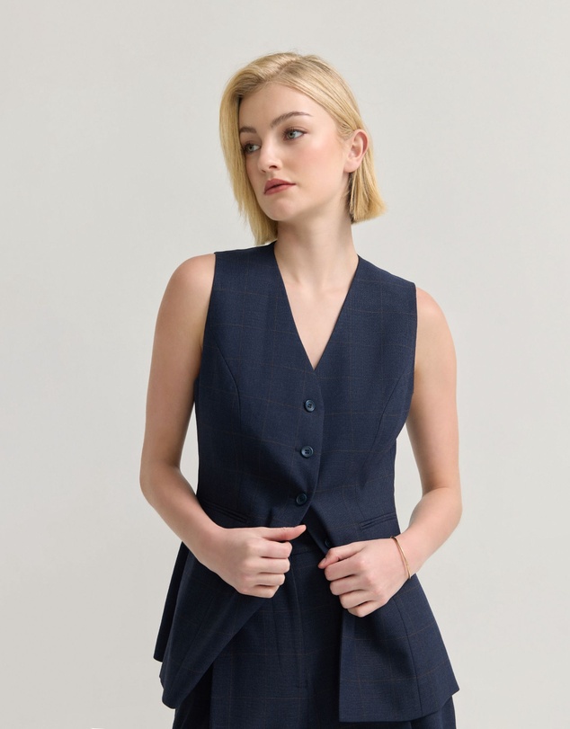 Oxford - Alice Checked Waistcoat