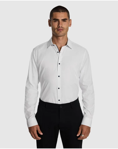 yd. - Heart Textured Slim Shirt