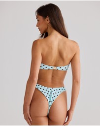 Vacay Swimwear - Positano Bottom Blue Polka