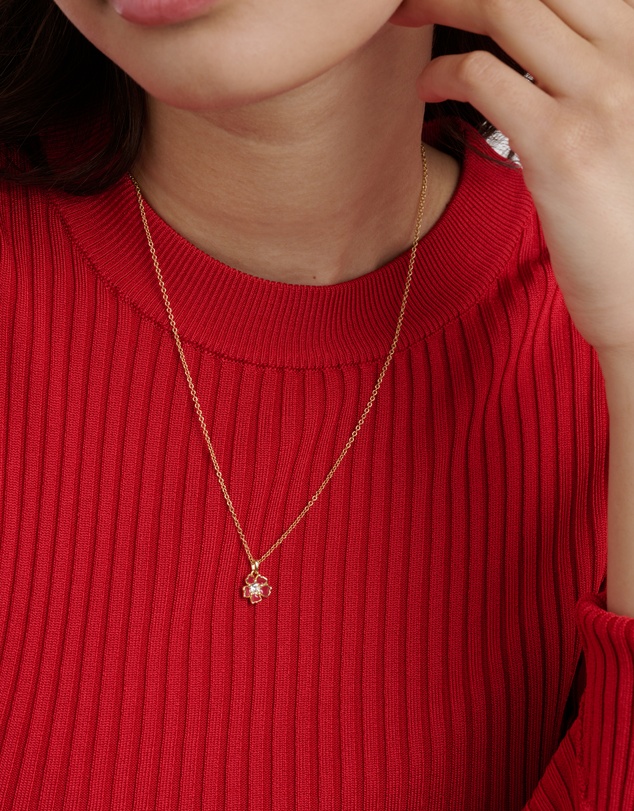 Ted Baker - PETIIES: Painted Flower Pendant Necklace