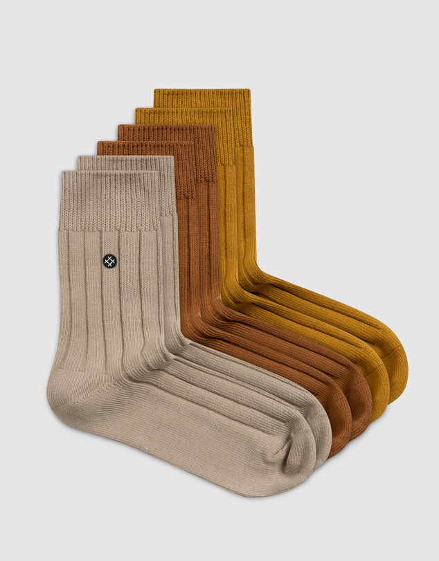 Sockdaily - Warm 6 Pack Quarter Socks