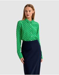 Oxford - Poppy Dot Print Blouse