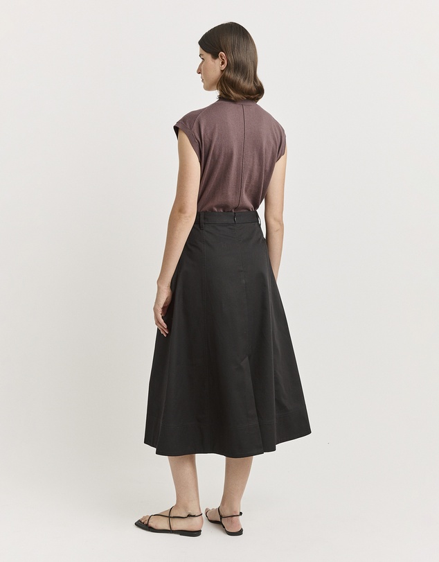 Toorallie - Pleat Detail Midi Skirt
