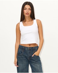 Dazie - Original Organic Cotton Ribbed Tank