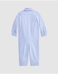 Polo Ralph Lauren - Knit Cotton Oxford Coveralls - Babies