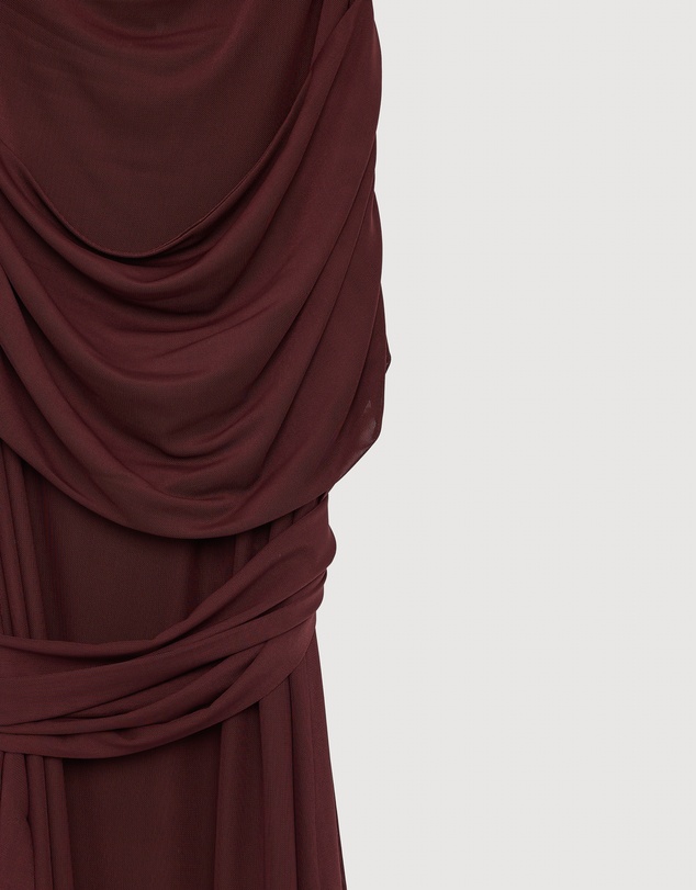 Revibe - Repaired CHANCERY Margot One Shoulder Drape Maxi Dress - AU 6
