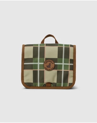 Crywolf - HANGING TOILETRY BAG Field Plaid