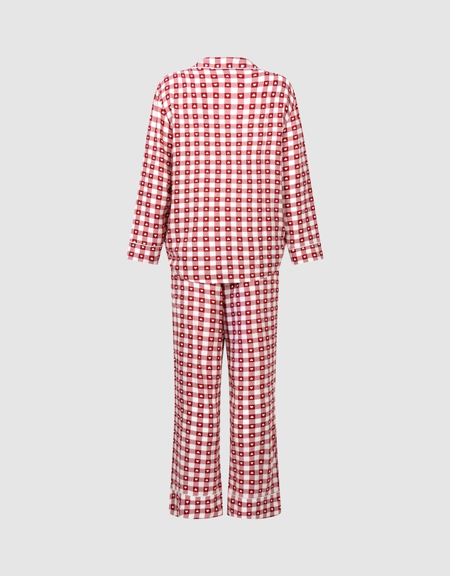 Hunkemoller - Long Sleeve Twill Print PJ Set