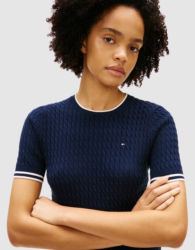 Tommy Hilfiger - Cable Knit Short Sleeve Jumper