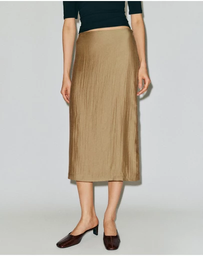 Reformation - Helen Low Waist Midi Skirt