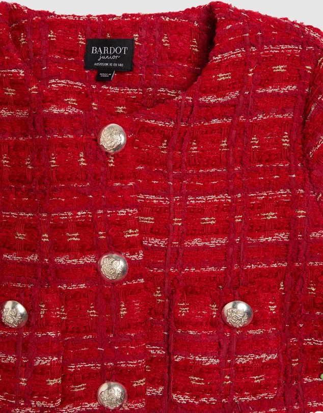 Bardot Junior - Sutton Boucle Crop Jacket - Kids-Teens