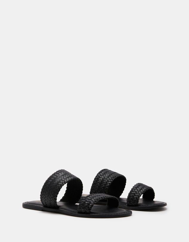 Just Because - Tonga Leather Flat Sandals
