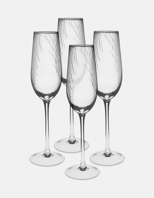HOTTIE - Ollie 4-Piece Champagne Flute Set