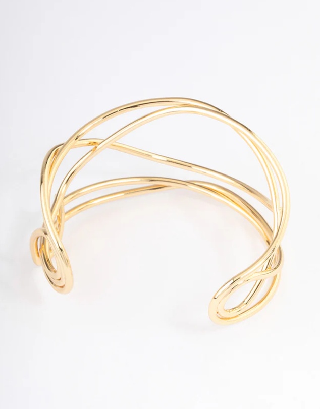 Lovisa - Gold Plated Organic Wire Bangle