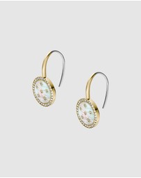 Fossil - JEWELRY Classic Mother-of-Pearl Gold-Tone Drop Earrings
