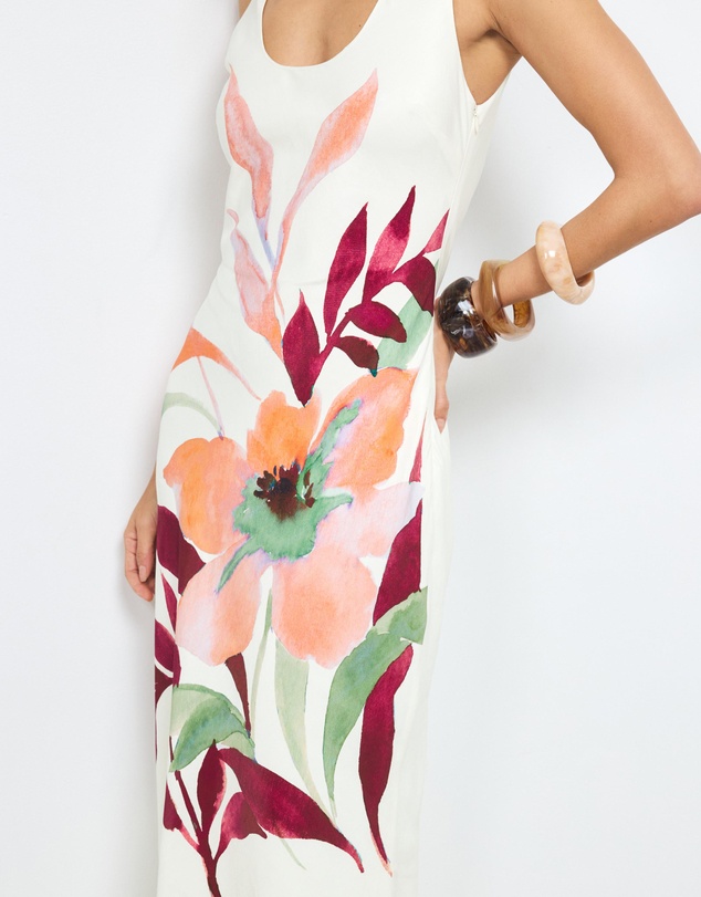AERE - Isla Scoop Neck Maxi Dress