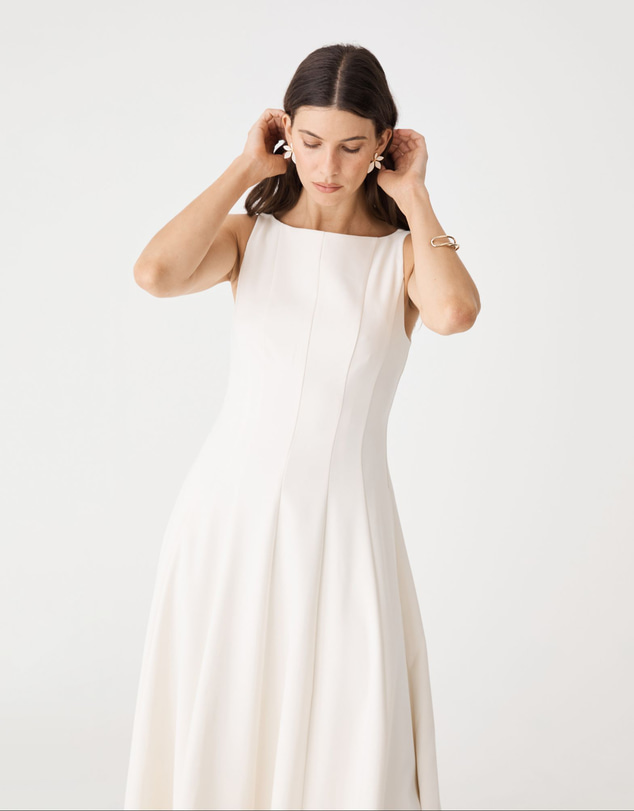Forcast - Sally Panel Midi Dress