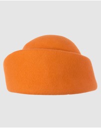 Max Alexander - Orange Designer Winter Felt Hat