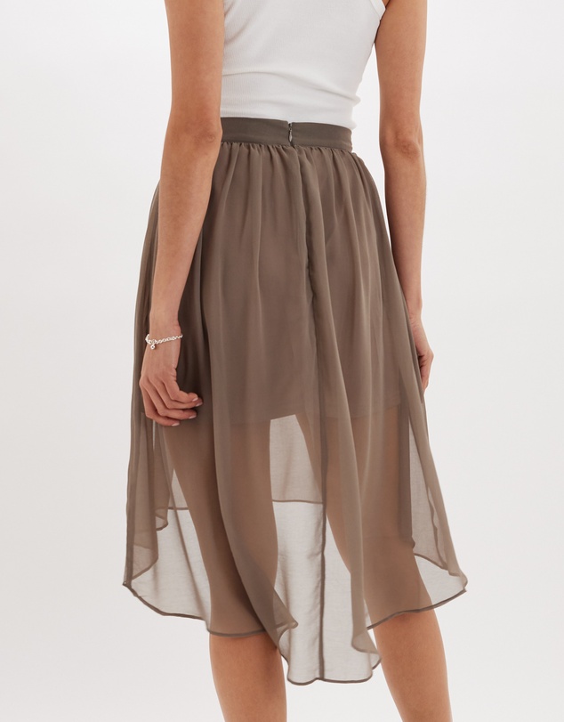 Amelius - Brisa Hi-Low Sheer Skirt