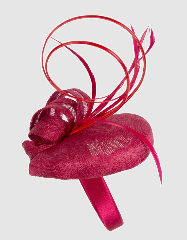 Max Alexander - Pillbox Red Racing Fascinator