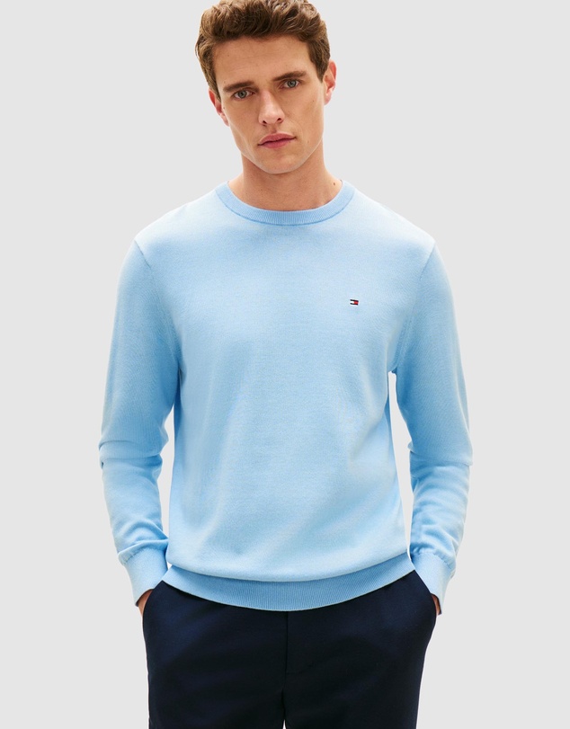 Tommy Hilfiger - Flag Embroidery Crew Neck Jumper