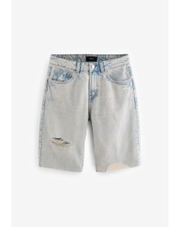 NEXT - Ripped Denim Bermuda Shorts