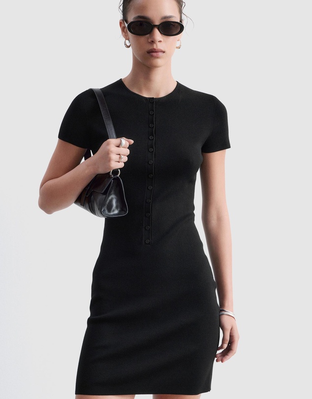 & Other Stories - Button Placket Knit Dress