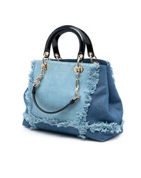 Pre-Loved by Azura Reborn - Pre-Loved Denim Patch D Light Satchel