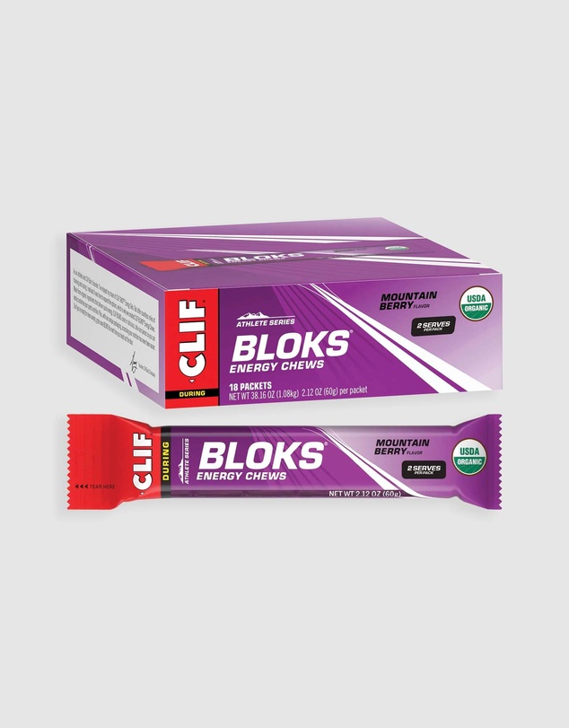 CLIF - Mountain Berry Bloks Energy Chews - 18x60g