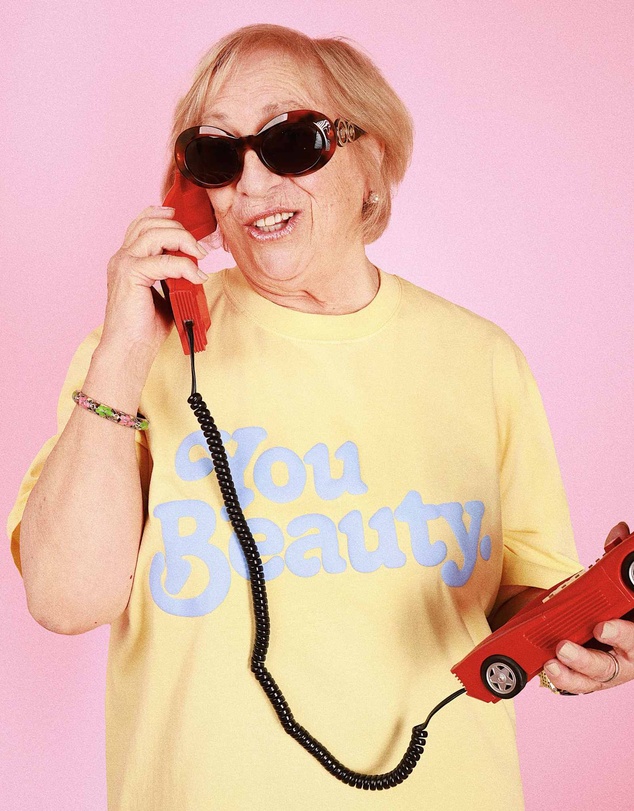 Skwosh - You Beauty Slang Tee In Lemon