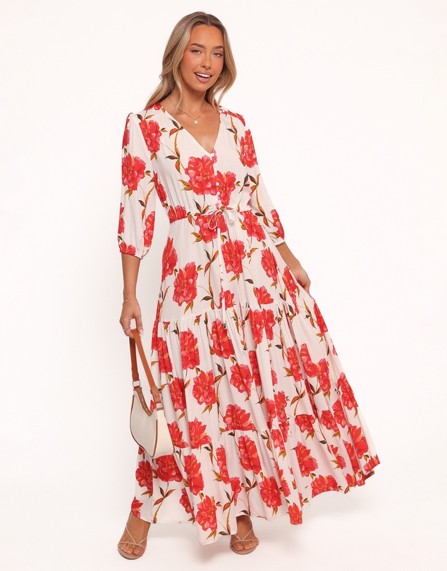 Petal & Pup - Kelda Dress - Red Floral