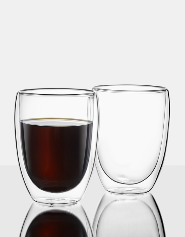 Mestige - Double Tempered Wall Glasses - 2 pack