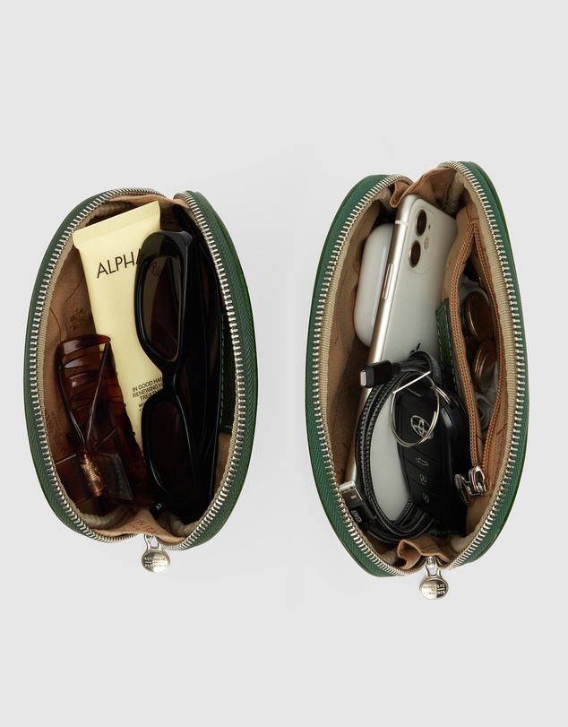 Republic of Florence - Duo Green Leather Pouch Set