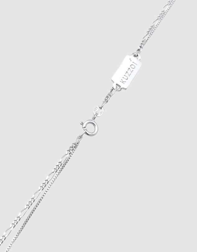 Kuzzoi - ICONIC EXCLUSIVE - Tag Pendant Necklace in 925 Sterling Silver