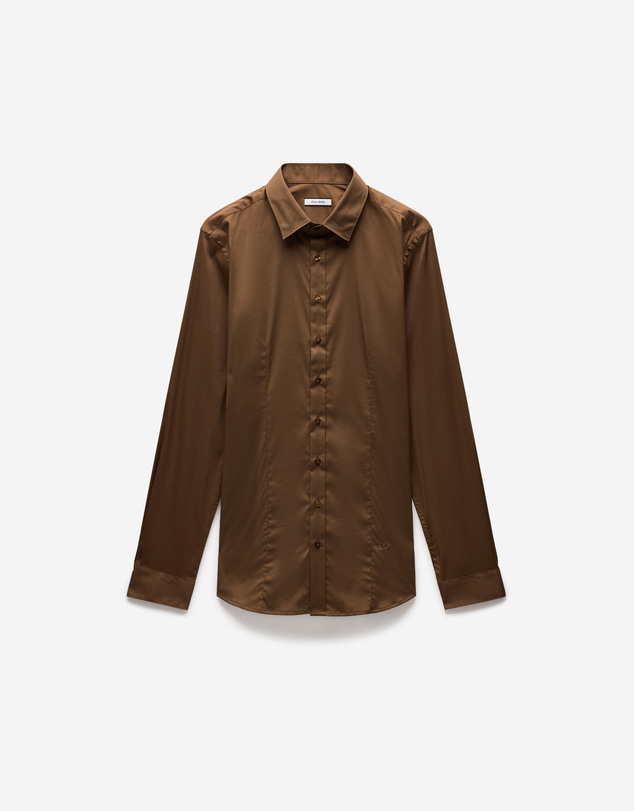 Calibre - Stretch Cotton Poplin Shirt Chestnut