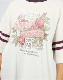 All About Eve - Spritz Time Oversized Tee Vintage White