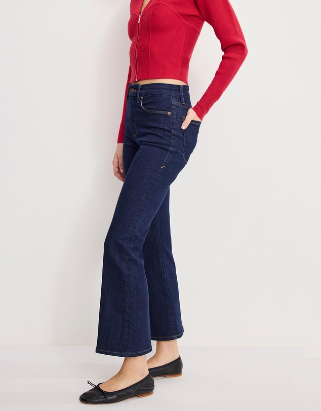 Good American - Good Legs Crop Mini Boot Jeans