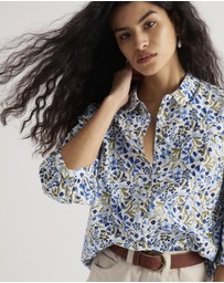 Seasalt - Seasalt Cornwall Blue Hope Cottage Blouse