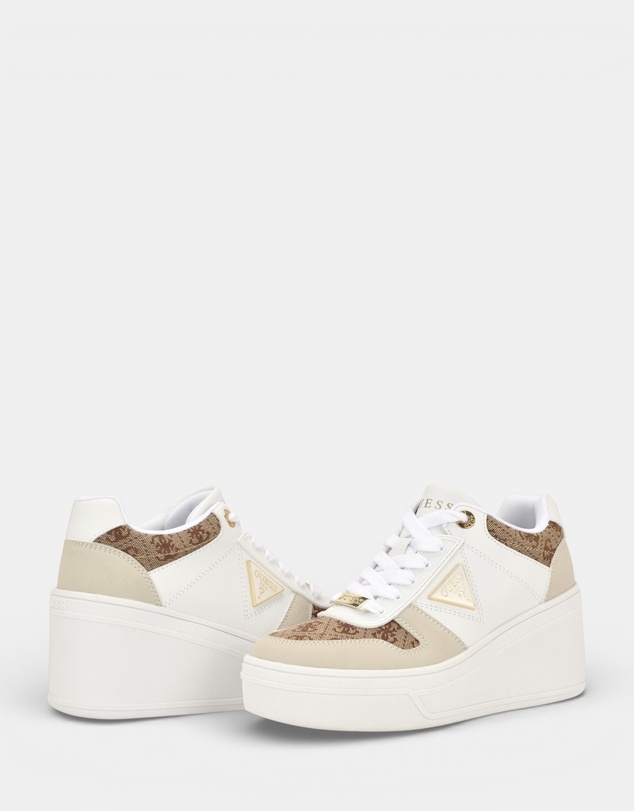 GUESS - Rozinn Lace-Up Platform Wedge Sneakers