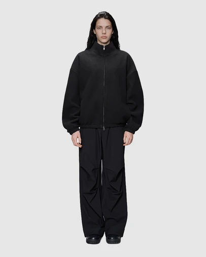 RAINS - Women's Fleece Zip Jacket Black