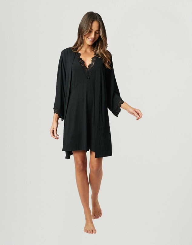 UNE PIECE - Lace Trim Modal V-Neck Nightie