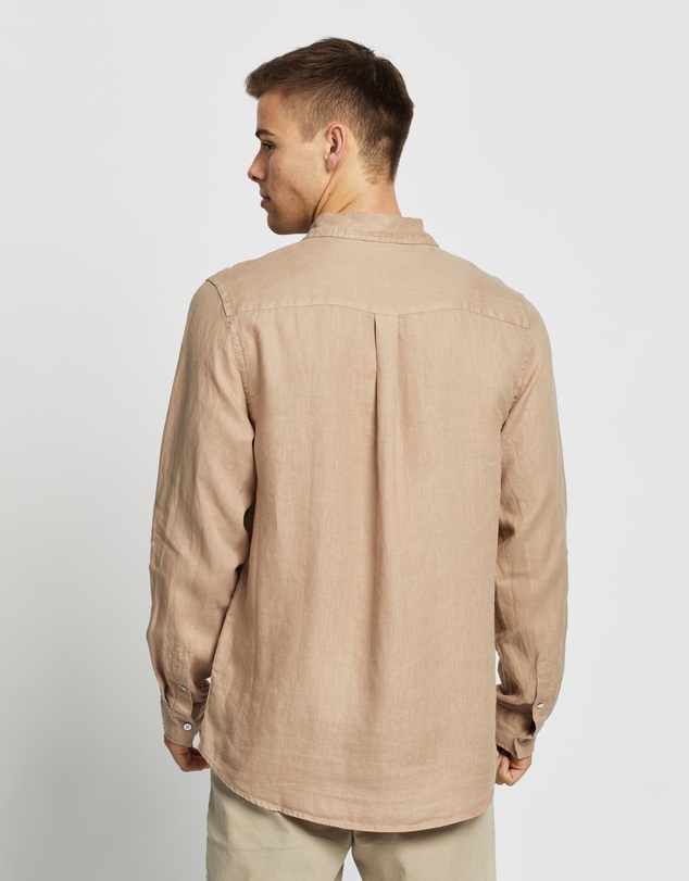 Assembly Label - Casual Long Sleeve Linen Shirt