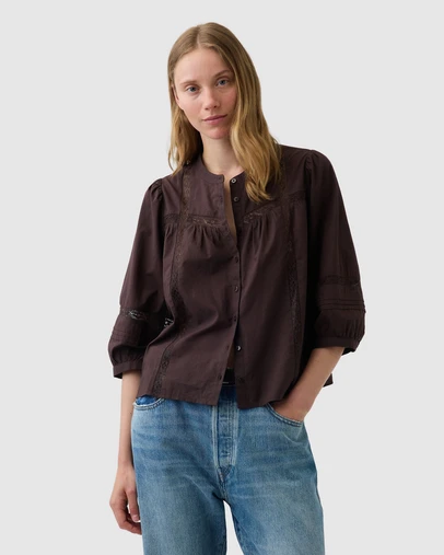 GAP - 3/4 Sleeve Femme Lace Top