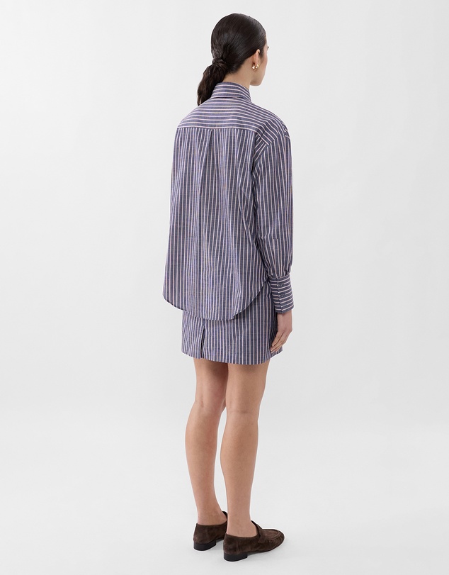 Farage - Chambray Stripe Oversized Shirt