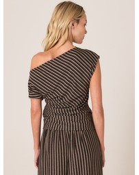 Fate + Becker - Everlyn Metallic Jersey Top