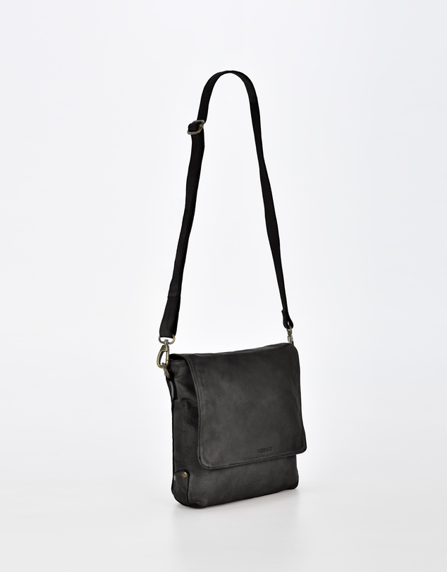 Cobb & Co - Bracewell Washed Leather Flap Over Crossbody