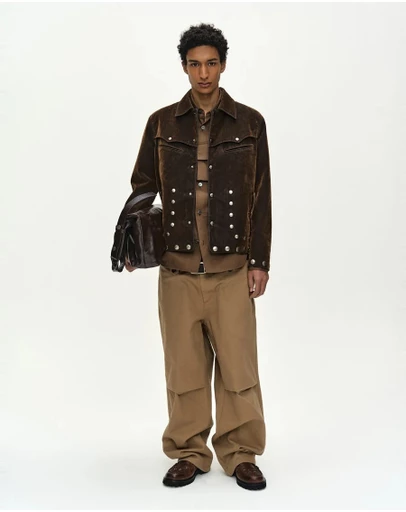 Andersson Bell - Gerogia Flock Velvet Jacket