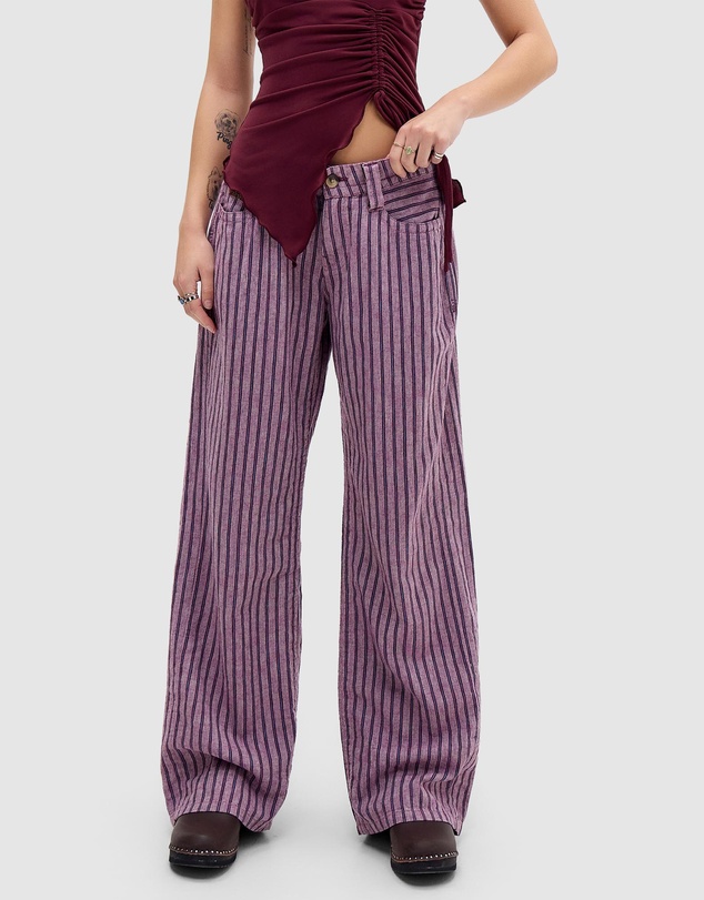 BDG By Urban Outfitters - BDG Kayla Lowrider Stripe Line