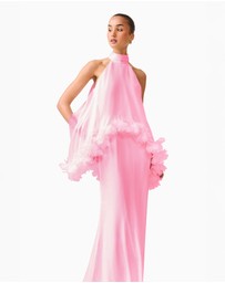 Elliatt - Poppy Layered Gown in Pink